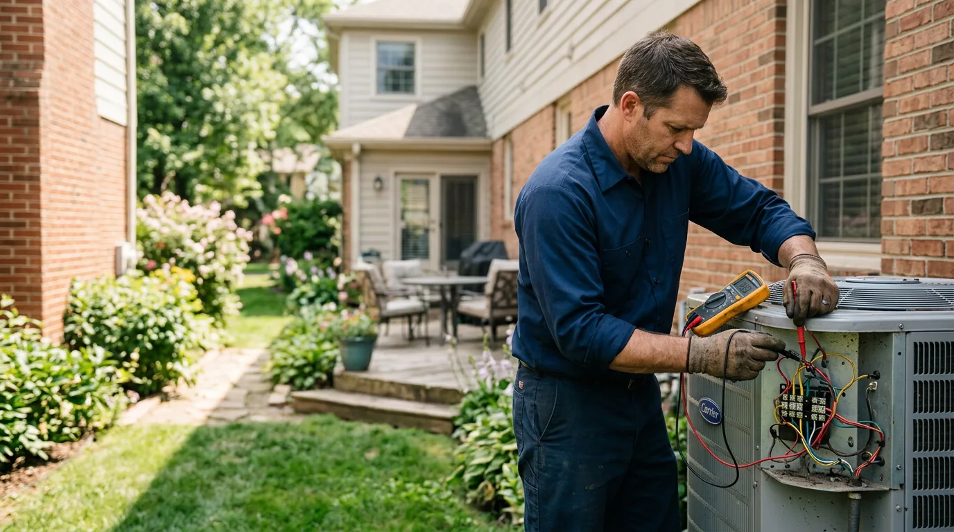 HVAC technician working near Nashville, NC
